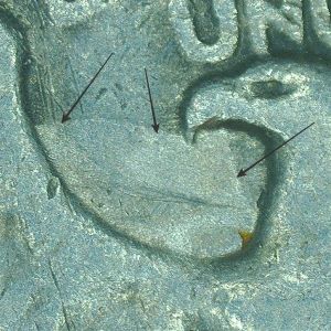 1953-D-Washington-Quarter-With-Unusual-Markings